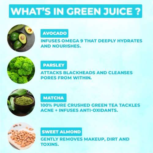 LIGHT UP: Green Juice SuperFood Brightening Face wash - 100ml