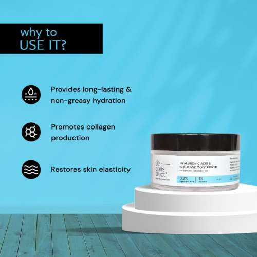 Deconstruct Skincare: Hyaluronic Acid & Squalane Moisturizer - 50gm