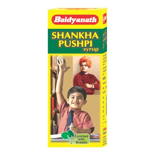 Baidyanath: Shankhapushpi Syrup- Helps to improve memory and enhance concentration| For Kids and Adults - 450 ml