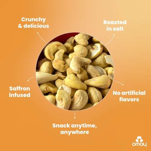 Omay Foods: Classic Salted Roasted Cashews - 400gm