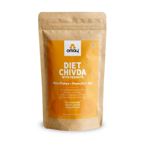 Omay Foods: Diet Chivda Pouch With Peanuts - 400gm