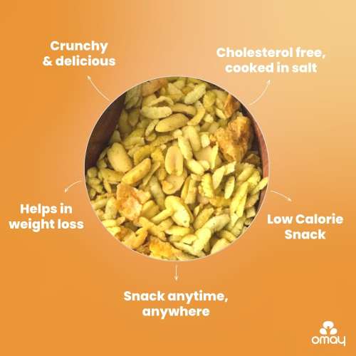 Omay Foods: Diet Chivda Pouch With Peanuts - 400gm