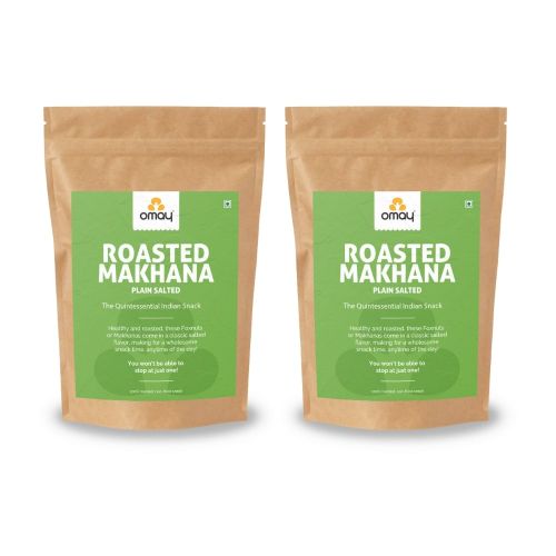 Omay Foods: Salted Roasted Makhana - Pack of 2 - 30gm Each