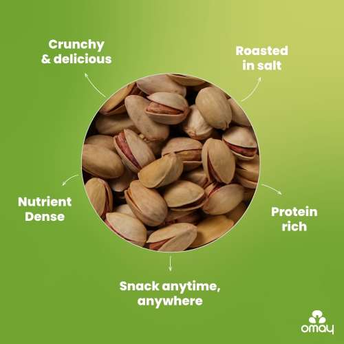 Omay Foods: Roasted Pistachios - 150gm Omay Foods: Roasted Pistachios - 150gm