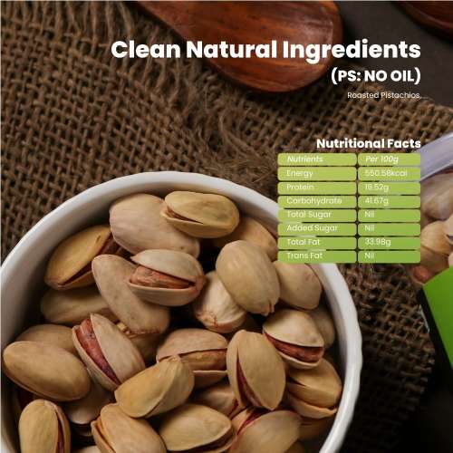 Omay Foods: Roasted Pistachios - 150gm Omay Foods: Roasted Pistachios - 150gm