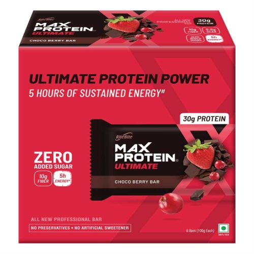 RiteBite Max Protein: Ultimate Choco Berry [Pack of 6] - 600gm