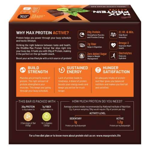 RiteBite Max Protein: Active Green Coffee Beans [Pack of 6] - 420gm