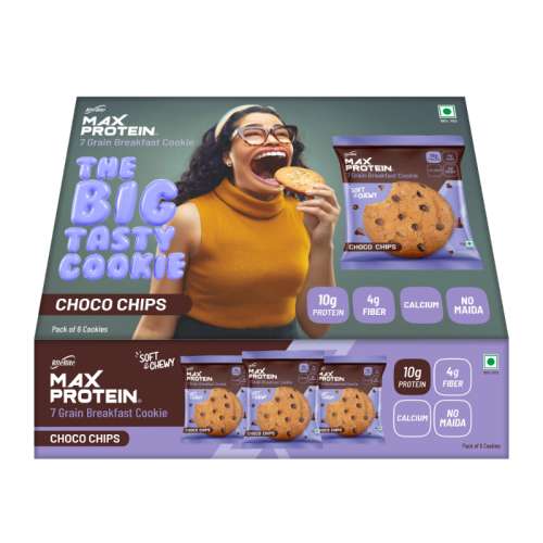 RiteBite Max Protein: Cookies Choco Chips [Pack of 6 ] - 330gm
