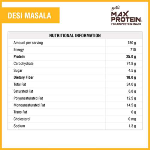 RiteBite Max Protein: Chips - Desi Masala [Pack of 3] - 360gm