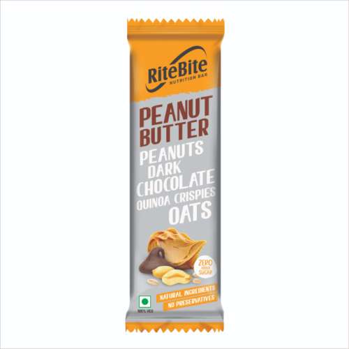 RiteBite Max Protein: Peanut Butter Bar [Pack of 12] - 480gm
