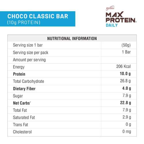 RiteBite Max Protein: Daily Choco Classic [Pack of 6] - 300gm