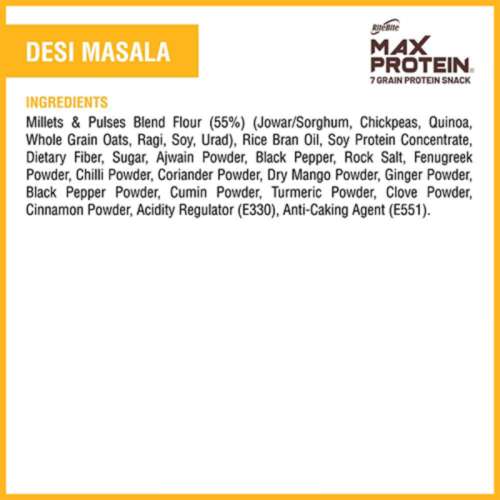 RiteBite Max Protein: Chips - Desi Masala [Pack of 3] - 360gm