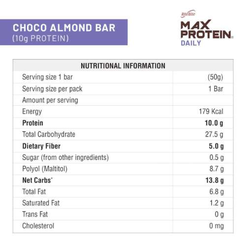 RiteBite Max Protein: Daily Choco Almond [Pack of 6] - 300gm