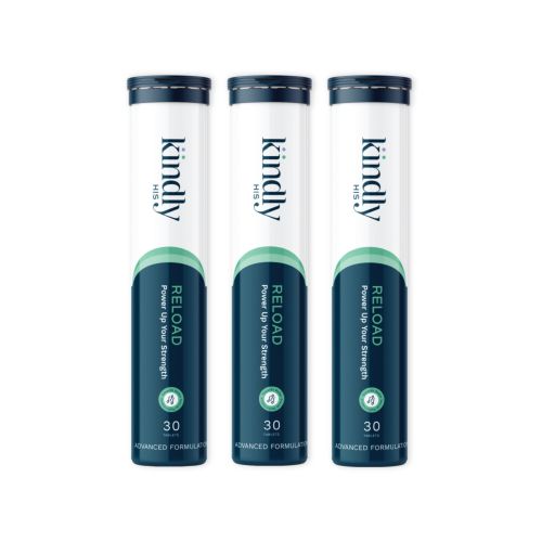 Kindly Health: Reload - Essential Erection Booster - Pack of 3 (90 Tablets)