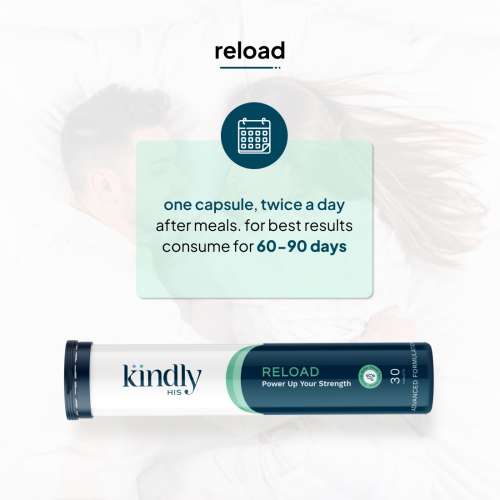 Kindly Health: Reload - Essential Erection Booster - 30 Tablets