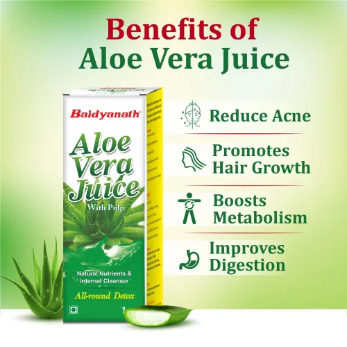 Baidyanath: Aloe Vera Juice - All Natural tonic for Immunity |Better digestion and Glowing skin- 1L