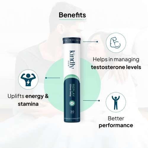 Kindly Health: Replay - Natural Stamina Enhancer - 30 Tablets