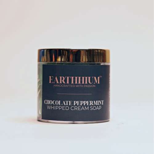 Earthhium: Chocolate Peppermint Whipped Cream Soap Earthhium: Chocolate Peppermint Whipped Cream Soap