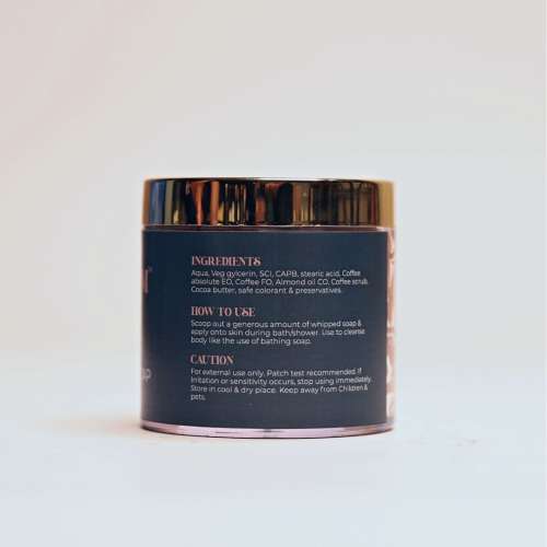 Earthhium: Dark Coffee Whipped Cream Soap