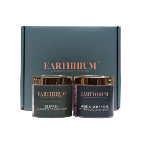 Earthhium: Rose Geranium & Elevate Whipped Cream Soap