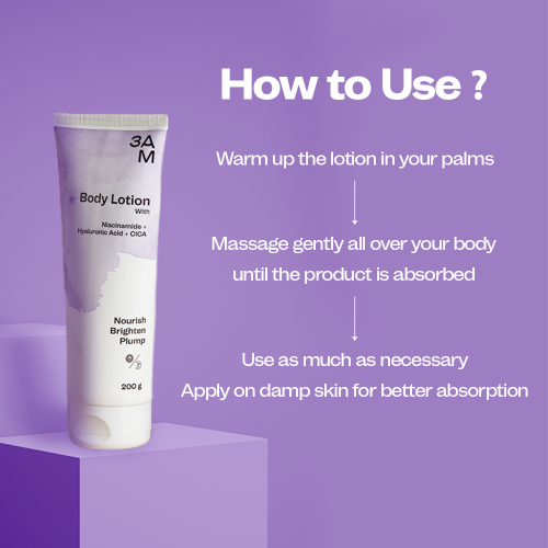 3AM: Body lotion