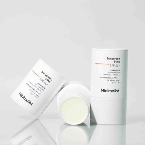 Minimalist: SPF 50 Sunscreen Stick with Broad spectrum SPF 50 PA++++ - 20gm