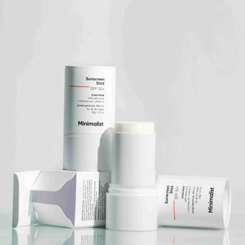 Minimalist: SPF 50 Sunscreen Stick with Broad spectrum SPF 50 PA++++ - 20gm