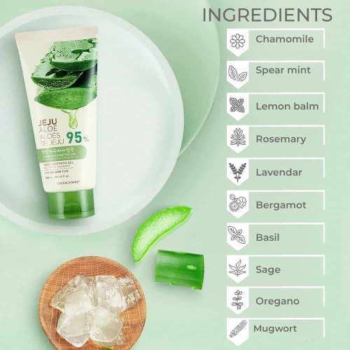 The Face Shop: Jeju Aloe Fresh Soothing Gel Tube - 300ml
