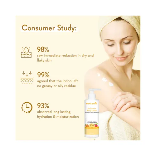 WishCare: SPF50 Sunscreen Body Lotion - 200ml