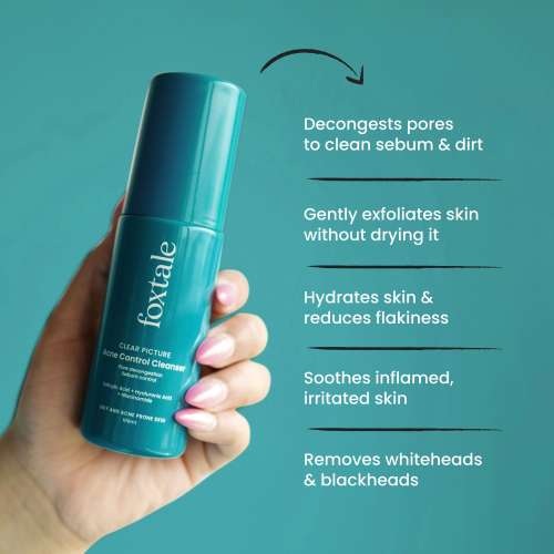 Foxtale:  Acne Control Cleanser with Salicylic Acid & Niacinamide   100ml