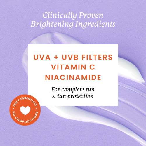 Foxtale: Glow Sunscreen SPF 50 PA++++ with Vitamin C & Niacinamide for a Dewy Glow  50ml Foxtale: Glow Sunscreen SPF 50 PA++++ with Vitamin C & Niacinamide for a Dewy Glow  50ml