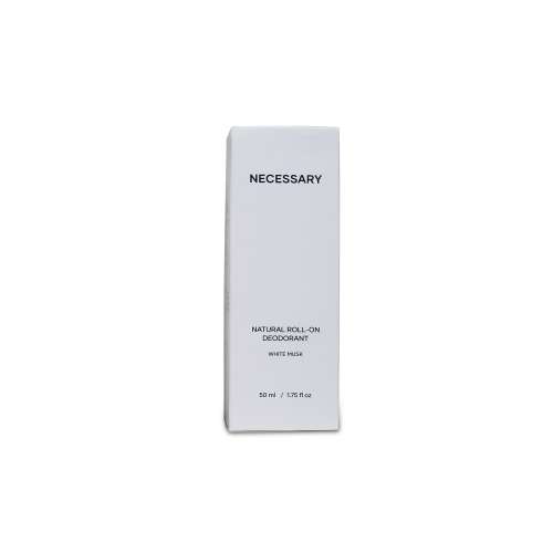 Necessary: Natural Roll-On Deodorant White Musk - 50ml Necessary: Natural Roll-On Deodorant White Musk - 50ml
