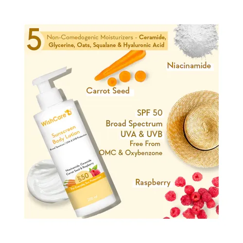 WishCare: SPF50 Sunscreen Body Lotion - 200ml