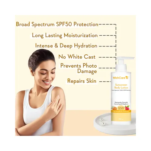 WishCare: SPF50 Sunscreen Body Lotion - 200ml