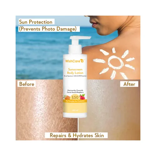 WishCare: SPF50 Sunscreen Body Lotion - 200ml