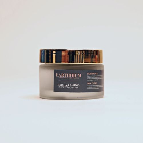 Earthhium: Matcha & Bamboo Instant Facial Jar