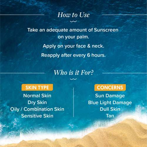Aqualogica: Glow+ Dewy Sunscreen SPF 50+ PA++++ with Anti Pollution Factor (APF) | Papaya & Vitamin C 50gm