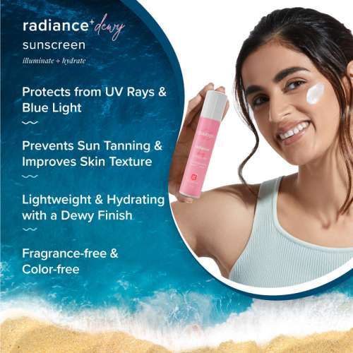 Aqualogica: Radiance+ Dewy Lightweight Sunscreen Gel SPF 50+ PA+++ for Oily & Acne-Prone Skin 50gm