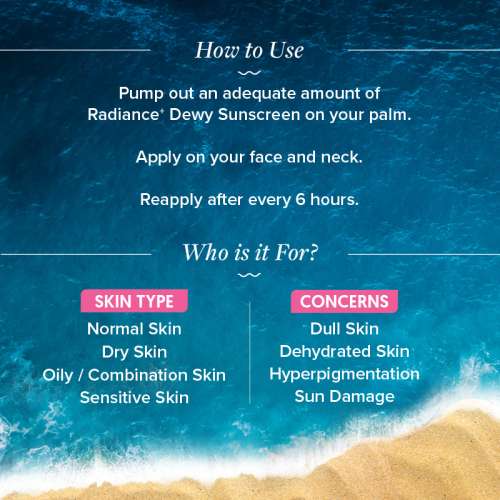 Aqualogica: Radiance+ Dewy Lightweight Sunscreen Gel SPF 50+ PA+++ for Oily & Acne-Prone Skin 50gm