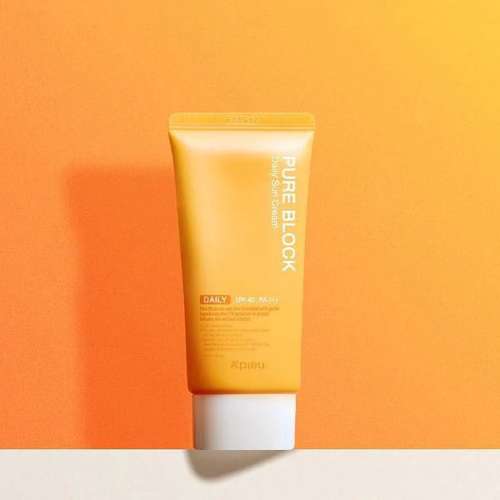 Apieu: PURE BLOCK AQUA SUN GEL SPF50+ | Korean Skincare | UV Protection | Daily Care | 50ml