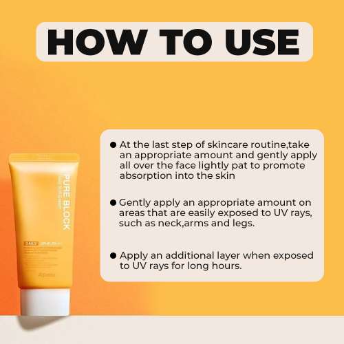 Apieu: PURE BLOCK AQUA SUN GEL SPF50+ | Korean Skincare | UV Protection | Daily Care | 50ml