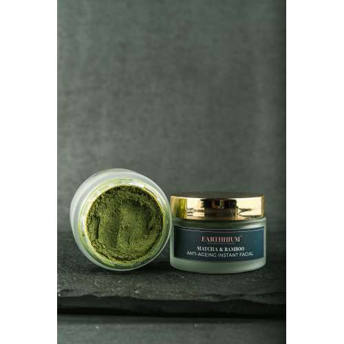 Earthhium: Matcha & Bamboo Instant Facial Jar