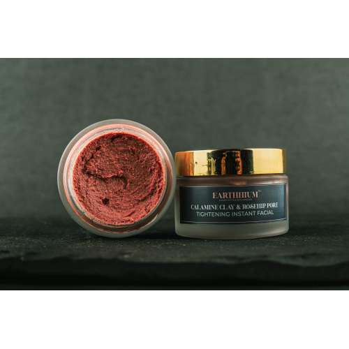 Earthhium: Calamine Clay & Rosehip Pore Instant Facial Jar