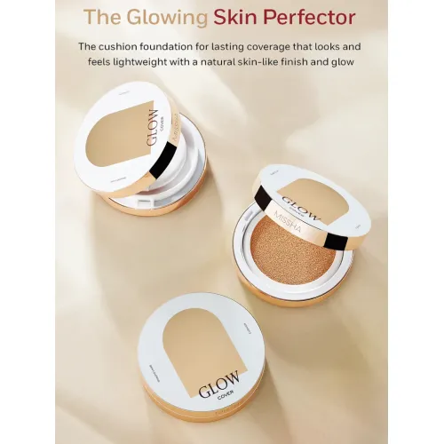 Missha: Glow Cushion Light No.21N Vanilla SPF37 PA+++ - 13gm