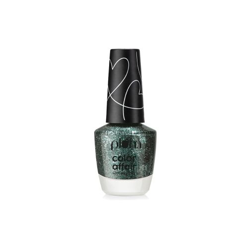 Plum: Color Affair Nail Polish All That Glitters Collection 3D Finish With Pearls & Glitters Emerald Sheen - 168 - 11ml