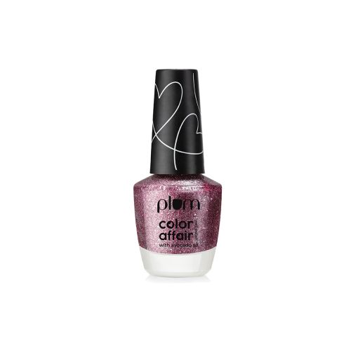 Plum: Color Affair Nail Polish All That Glitters Collection 3D Finish With Pearls & Glitters Pink-N-Shine - 165 - 11ml