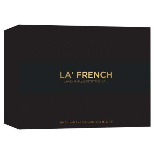 La' French: Organic Luxury Perfumes Gift Set - Hottie, Classy, Dream, Party Girl perfume for Women - Pack of 4 - 20ml Each