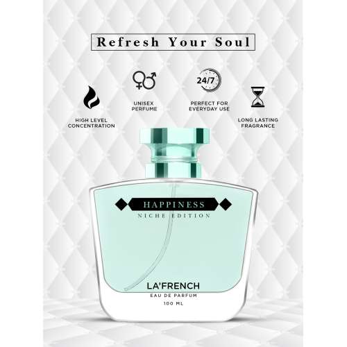 La' French: Happiness Eau De Perfume - 100ml
