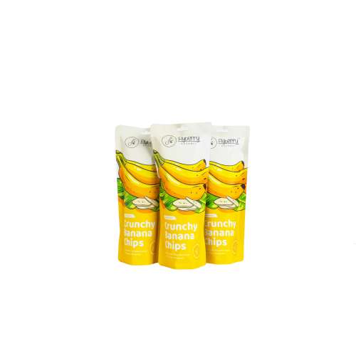 Flyberry Gourmet: Crunchy Banana Chips - Pack of 3 - 30g Each
