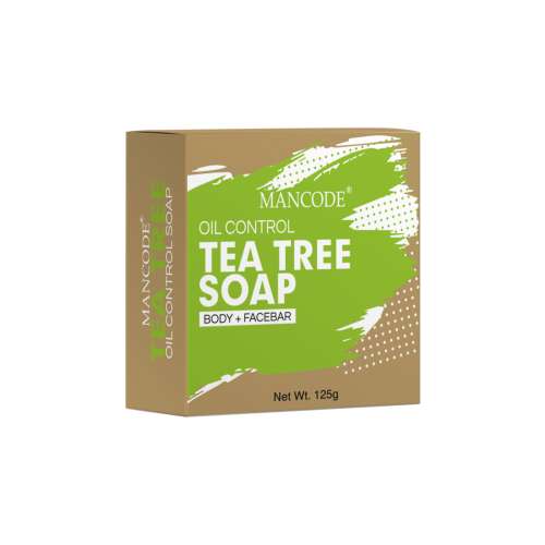Mancode: Tea Tree Oil Control Soap - Pack of 3 (125gm each)